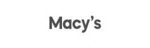 Macy's logo in white background