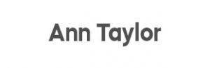 Ann taylor logo in white background