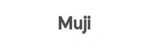 Muji logo in white background