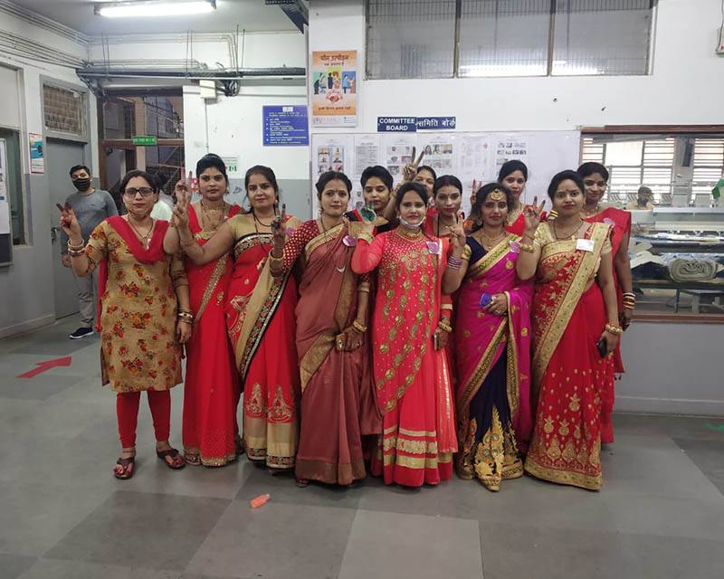 A group of women in traditional clothing
