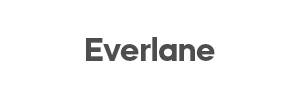 Everlane logo in white background