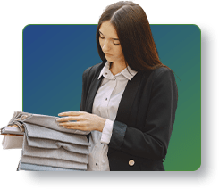 Apparel sampling and approval process showing garment review and quality checks